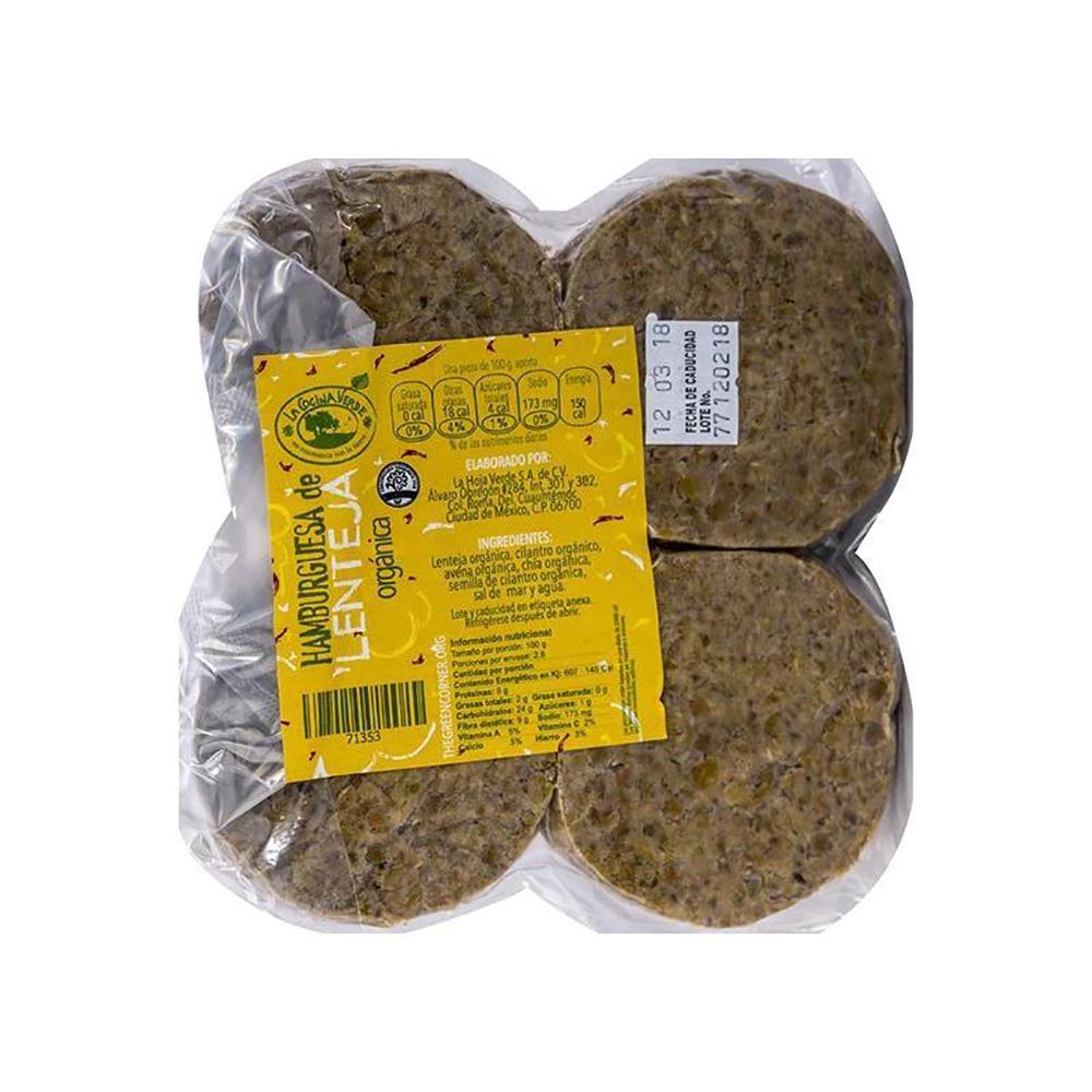 Hamburguesas De Lenteja 270 G 4 Pza.