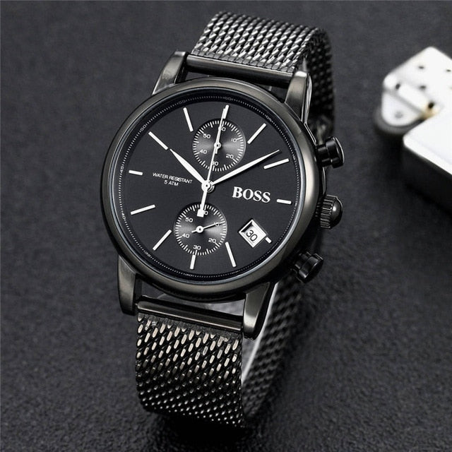 Timeflyz watch luxury fashtion mens watches 40mm quartz stopwatch All function Relogio all pointers work deisgner waterproof man