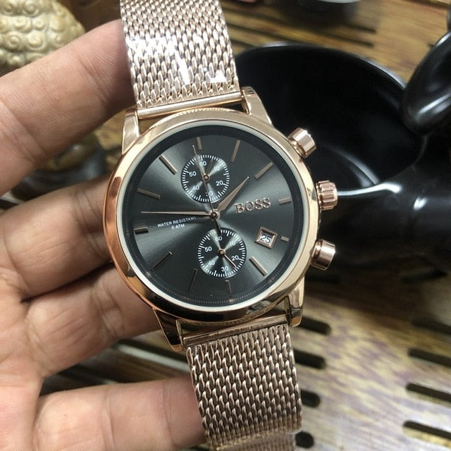 Timeflyz watch luxury fashtion mens watches 40mm quartz stopwatch All function Relogio all pointers work deisgner waterproof man