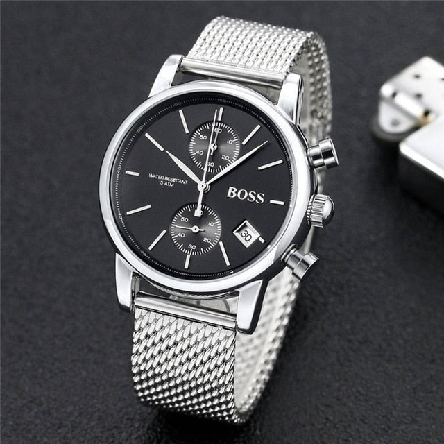 Timeflyz watch luxury fashtion mens watches 40mm quartz stopwatch All function Relogio all pointers work deisgner waterproof man