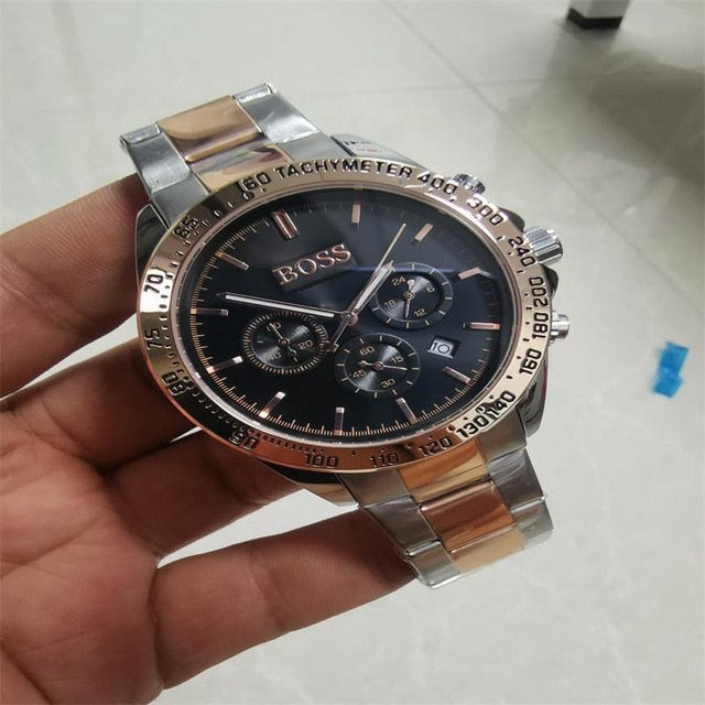 Timeflyz watch luxury fashtion mens watches 40mm quartz stopwatch All function Relogio all pointers work deisgner waterproof man