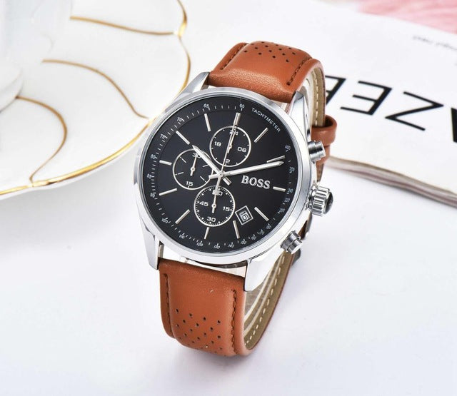 Timeflyz watch luxury fashtion mens watches 40mm quartz stopwatch All function Relogio all pointers work deisgner waterproof man