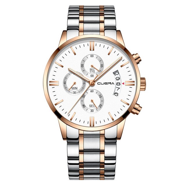 DROP SHIPPING Mens Watches Top Brand Luxury Chronograph Watch Men Quartz Steel Watches 2019 Black Male Watches Relogio Masculino