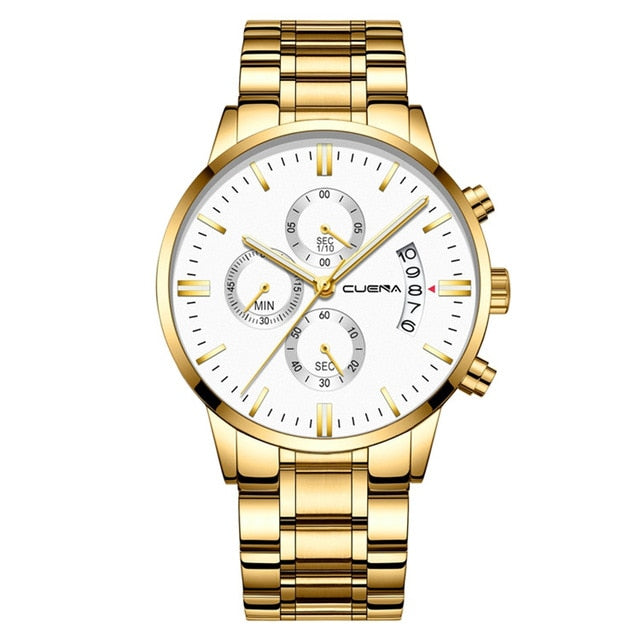 DROP SHIPPING Mens Watches Top Brand Luxury Chronograph Watch Men Quartz Steel Watches 2019 Black Male Watches Relogio Masculino