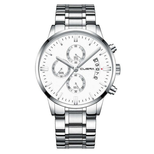 DROP SHIPPING Mens Watches Top Brand Luxury Chronograph Watch Men Quartz Steel Watches 2019 Black Male Watches Relogio Masculino