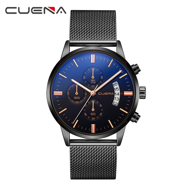 DROP SHIPPING Mens Watches Top Brand Luxury Chronograph Watch Men Quartz Steel Watches 2019 Black Male Watches Relogio Masculino