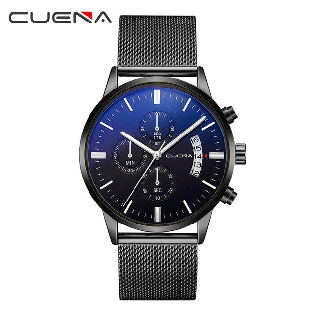 DROP SHIPPING Mens Watches Top Brand Luxury Chronograph Watch Men Quartz Steel Watches 2019 Black Male Watches Relogio Masculino