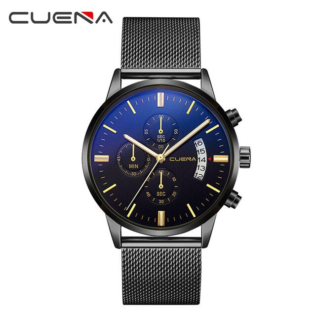 DROP SHIPPING Mens Watches Top Brand Luxury Chronograph Watch Men Quartz Steel Watches 2019 Black Male Watches Relogio Masculino