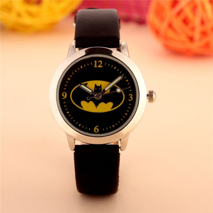 Batman Children Watches Kids Quartz Wristwatches Waterproof Jelly Kids Clock boys girls Students watch Relogio kol saati