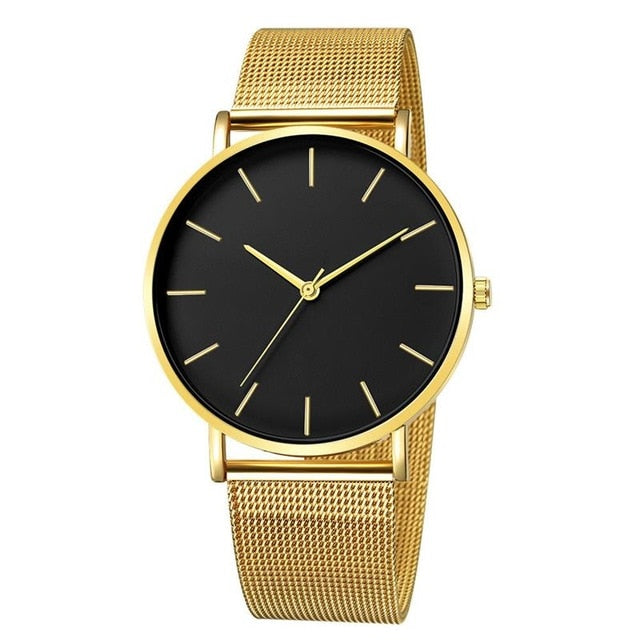 2019 Montre Femme Modern Women Watch Fashion Black Quartz Wristwatch Women Mesh Band Simple Watches Luxury Ladies Reloj Mujer