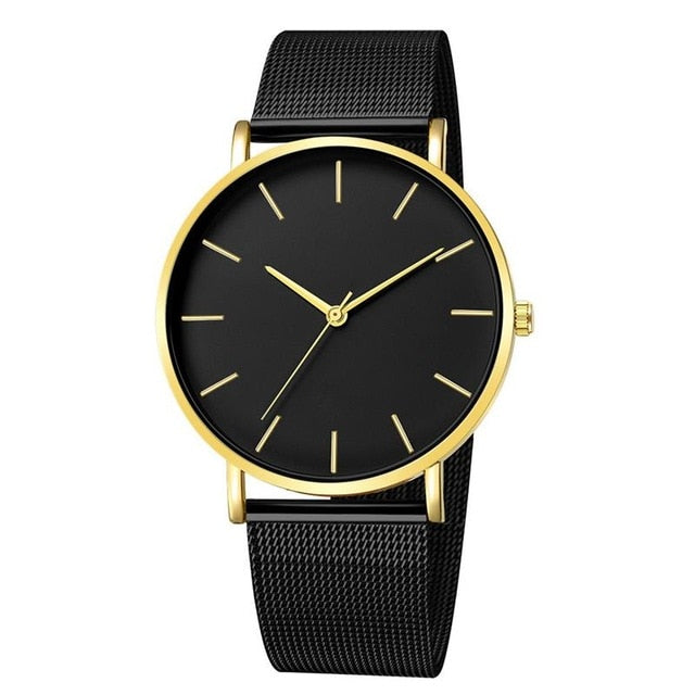 2019 Montre Femme Modern Women Watch Fashion Black Quartz Wristwatch Women Mesh Band Simple Watches Luxury Ladies Reloj Mujer