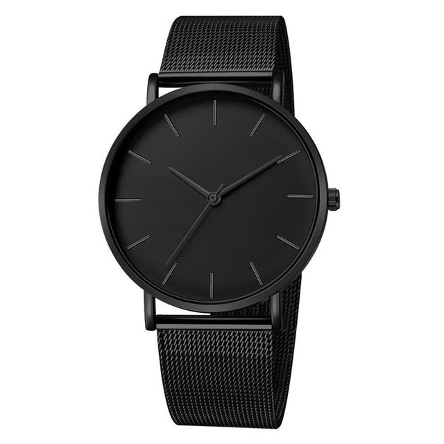 2019 Montre Femme Modern Women Watch Fashion Black Quartz Wristwatch Women Mesh Band Simple Watches Luxury Ladies Reloj Mujer