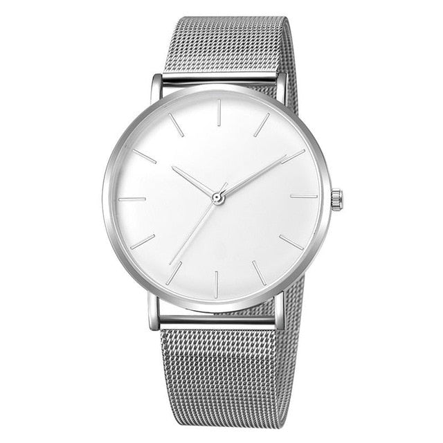2019 Montre Femme Modern Women Watch Fashion Black Quartz Wristwatch Women Mesh Band Simple Watches Luxury Ladies Reloj Mujer