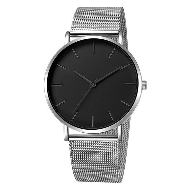 2019 Montre Femme Modern Women Watch Fashion Black Quartz Wristwatch Women Mesh Band Simple Watches Luxury Ladies Reloj Mujer